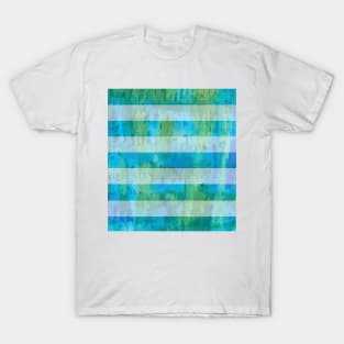 Striped Acrylic Painting T-Shirt